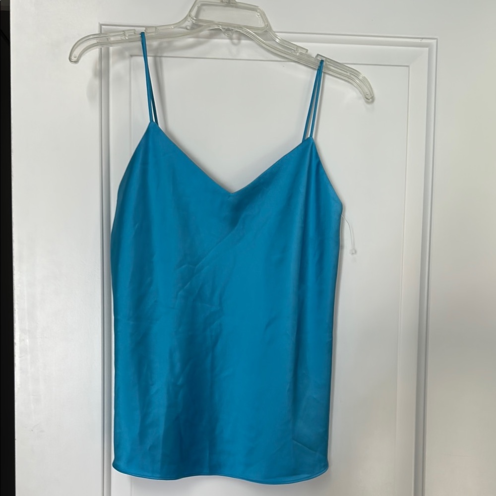 Blue Spaghetti Strap Top